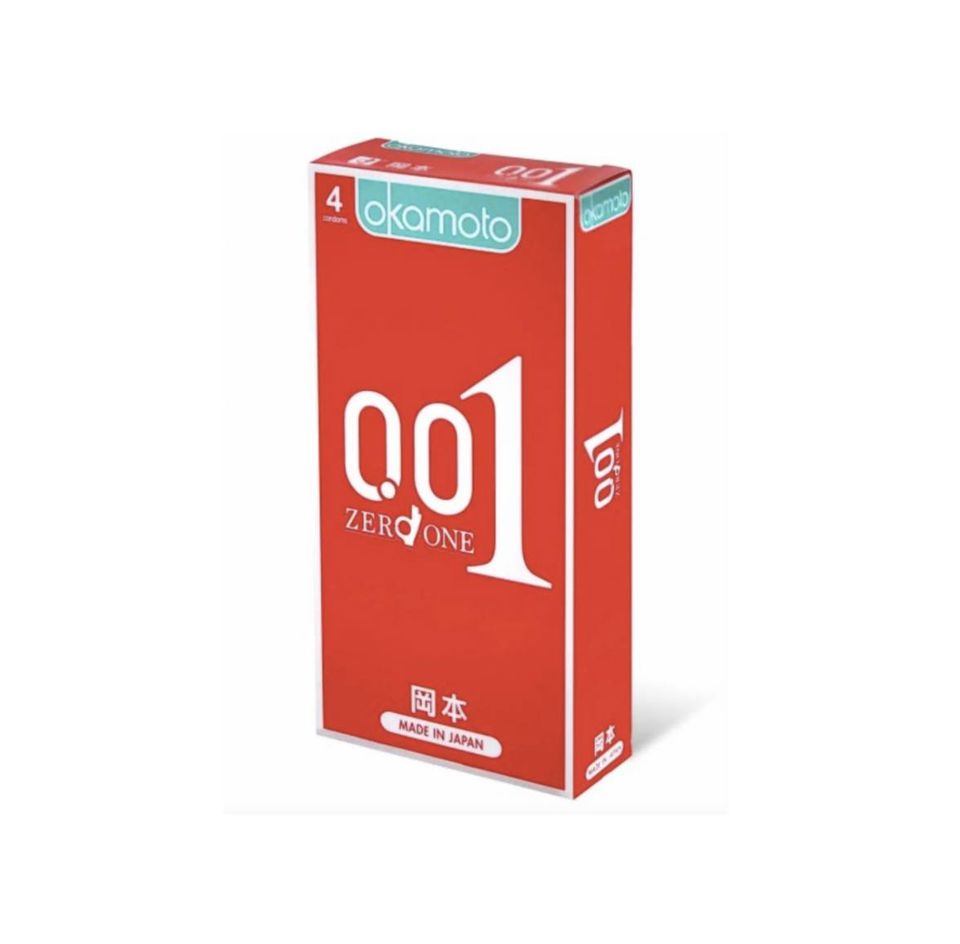 Okamoto 岡本安全套 0.01 水性聚氨酯/超潤滑 (4片裝) | Okamoto 0.01 Hydro Polyurethane Rich Lubricative Condom (4 Pieces)