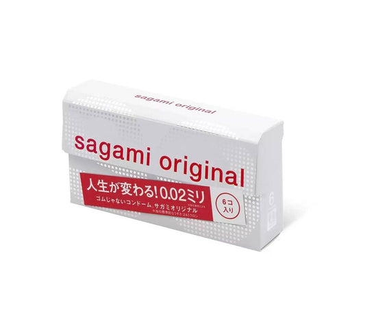 Sagami 0.02 安全套 相模原創 (第二代)/ 大碼 (6片裝) | Sagami Original 0.02 (2nd generation) PU Condom/ Large Size (6 Pieces)