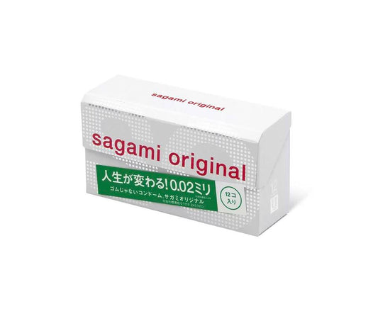 Sagami 0.02 安全套 相模原創 (第二代)/超潤滑/ 大碼 (12 片裝) | Sagami Original 0.02  (2nd generation)/ Extra Lubricated/ Large Size (12 Pieces)